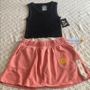 Cat & Jack Pink Casual Skirt with Elastic Waistband